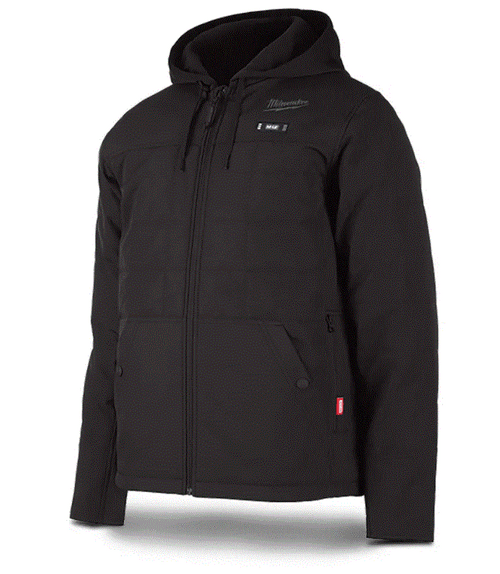 12V AXIS XL BLACK HEATED HOODED JACKET